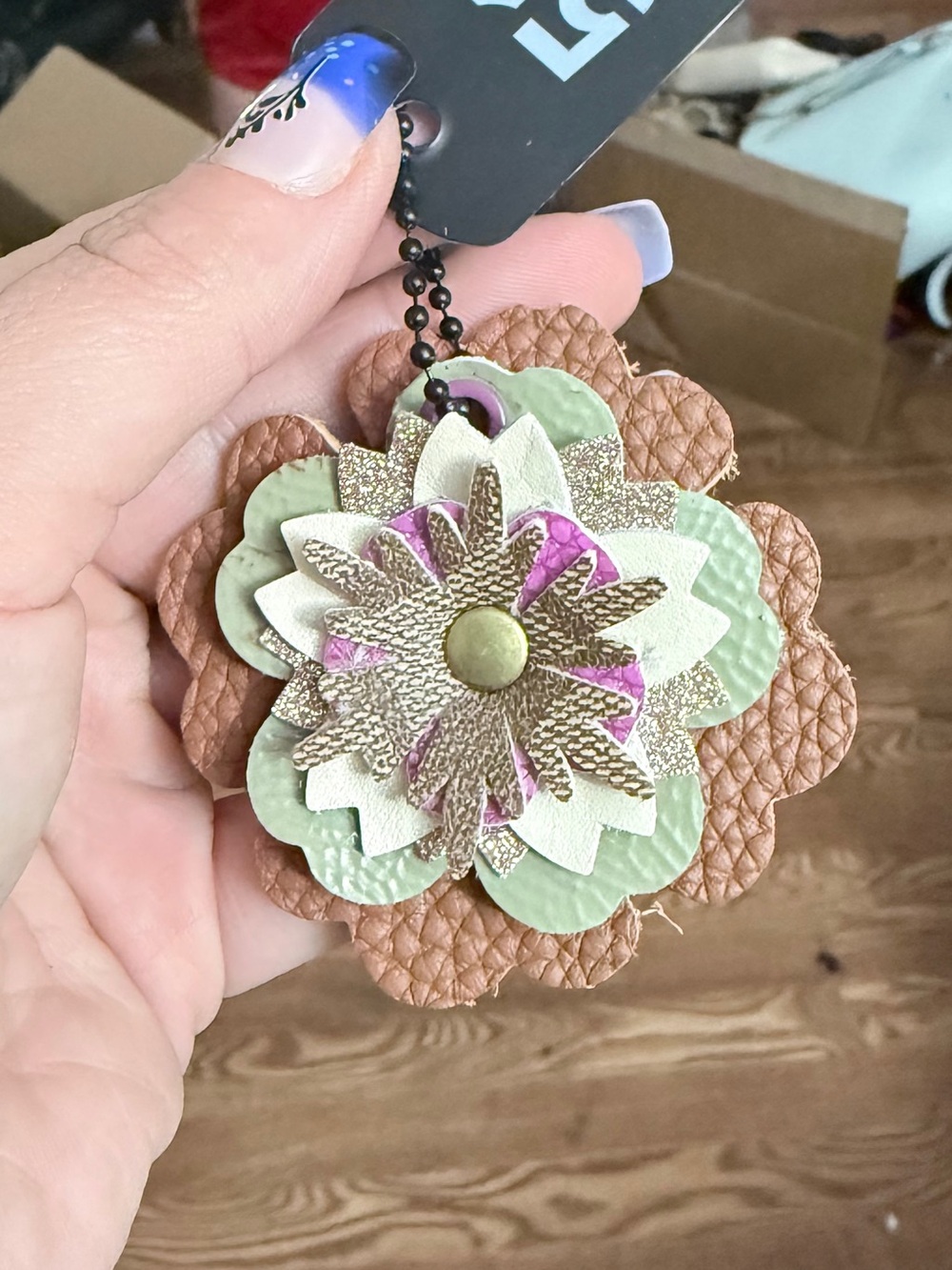 Handmade Floral Bag Charm